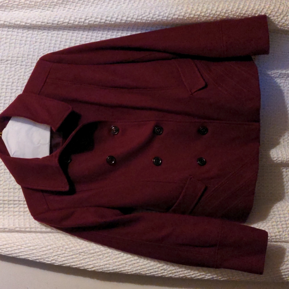 Apostrophe Women's Burgundy Wool Coat